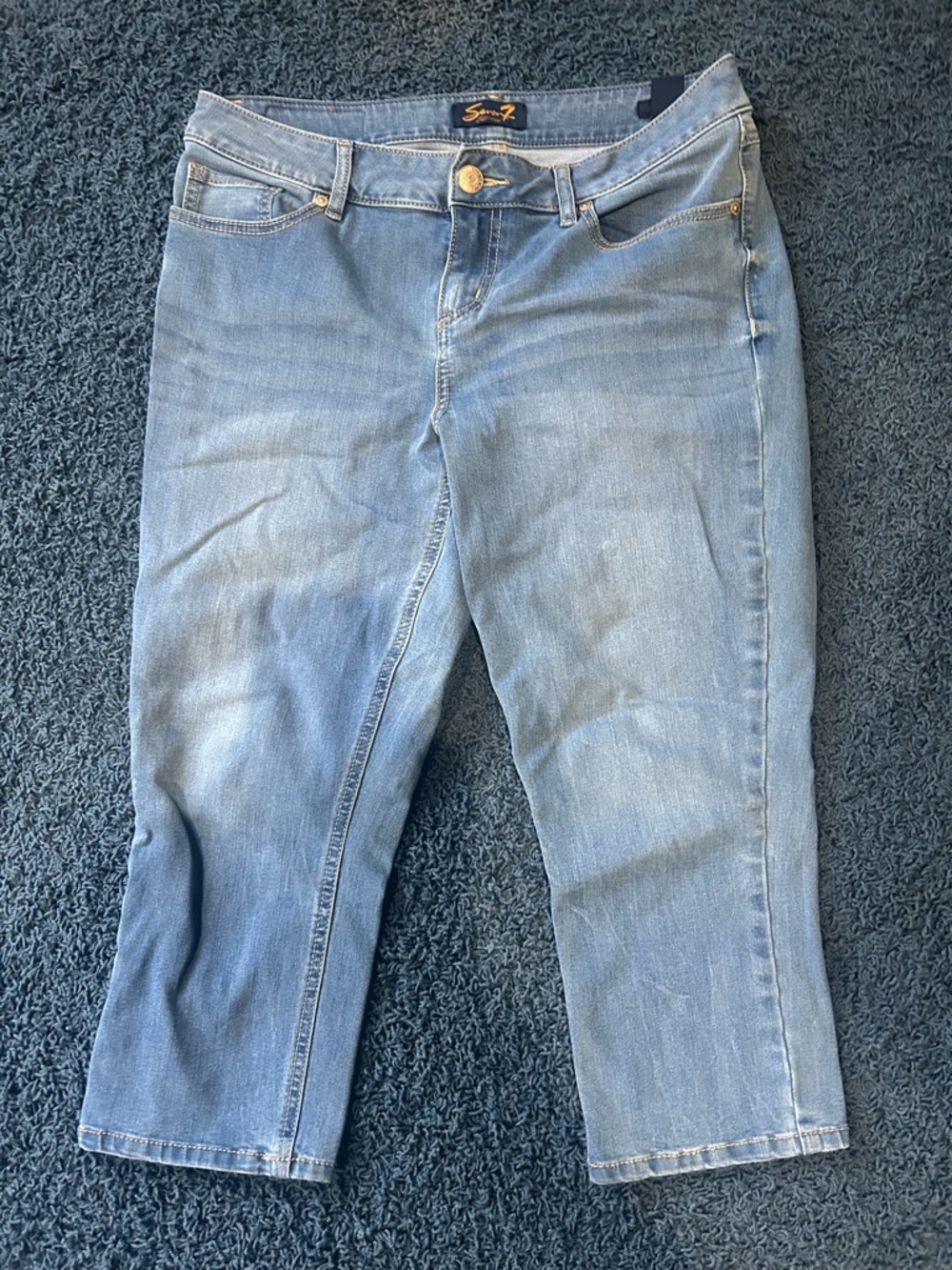 Seven Jeans Light Blue Women's Cropped Jeans